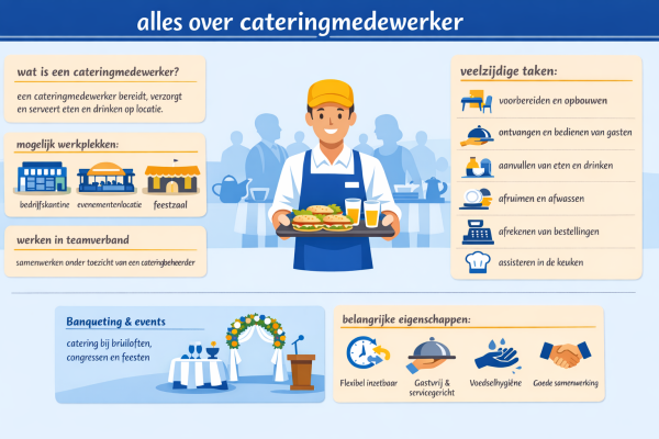 Alles over het beroep cateringmedewerker wat doet een cateringmedewerker